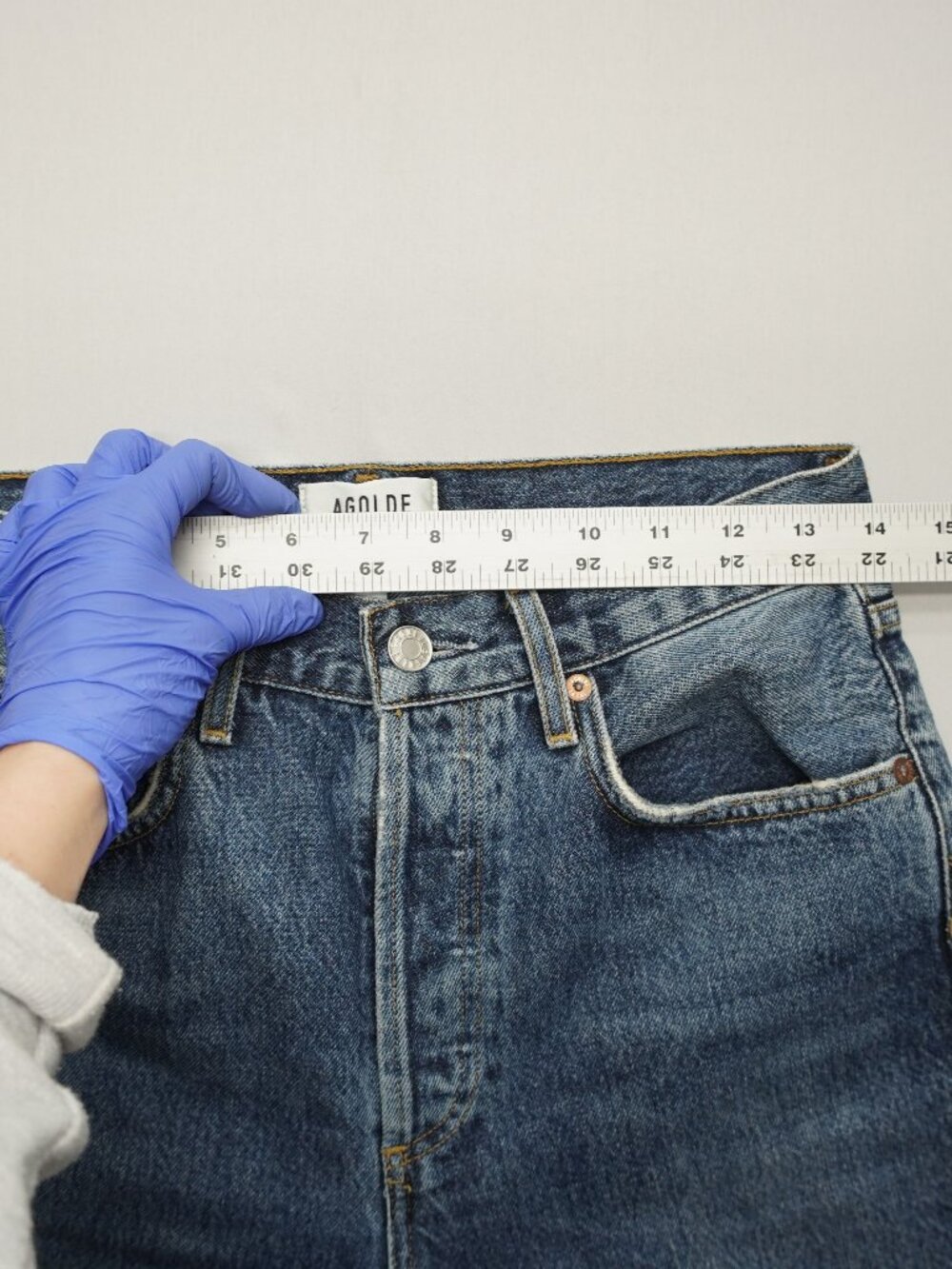 AGOLDE Fran Low Slung Easy Straight Jeans in Control Size 24 - Picture 11 of 12